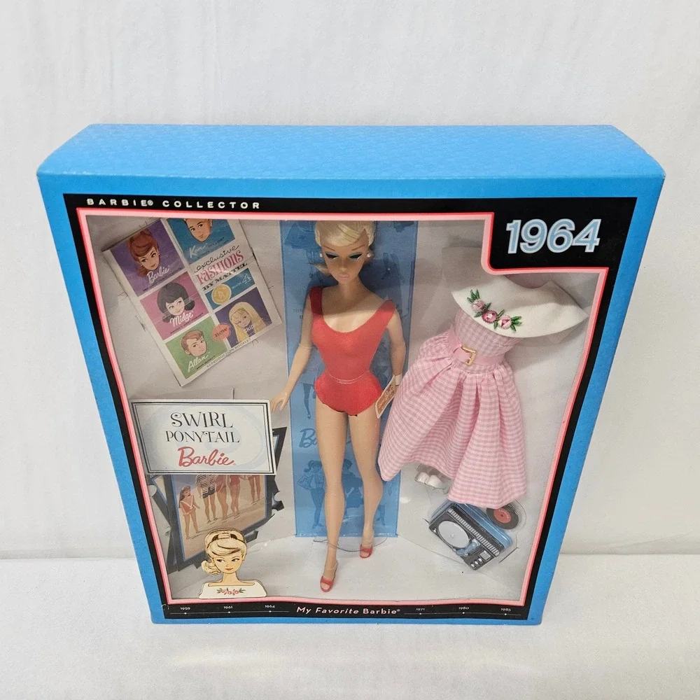 Barbie Collector 1964 Swirl Ponytail My Favorite Barbie Doll T1373 NIB